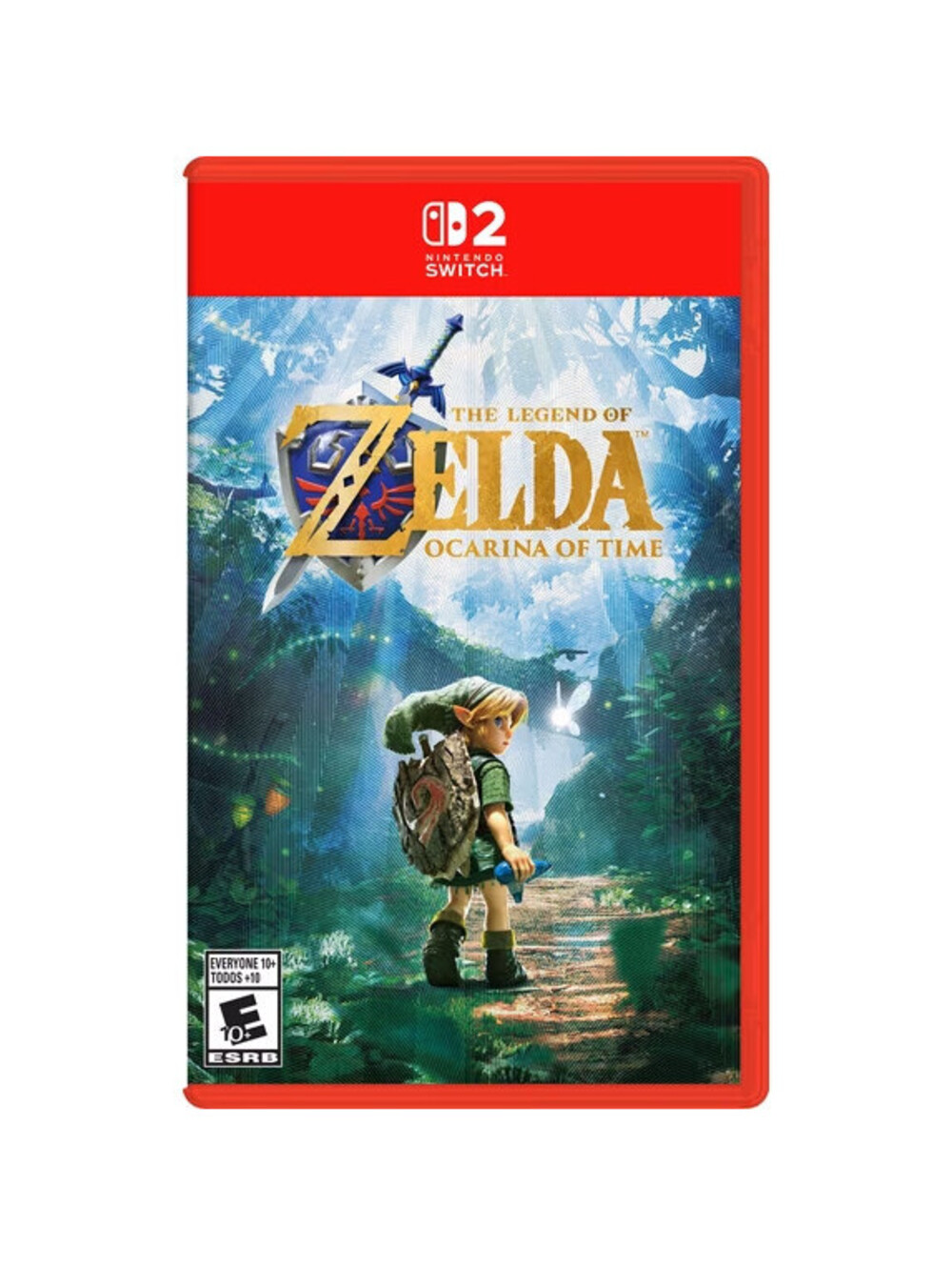 The Legend of Zelda Ocarina of Time Switch 2 Physical Presale Texture Foil Art